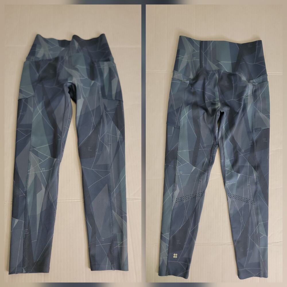 Sweaty Betty Leggings Women's 0-2 Super Sculpt High-Waisted Geo Print